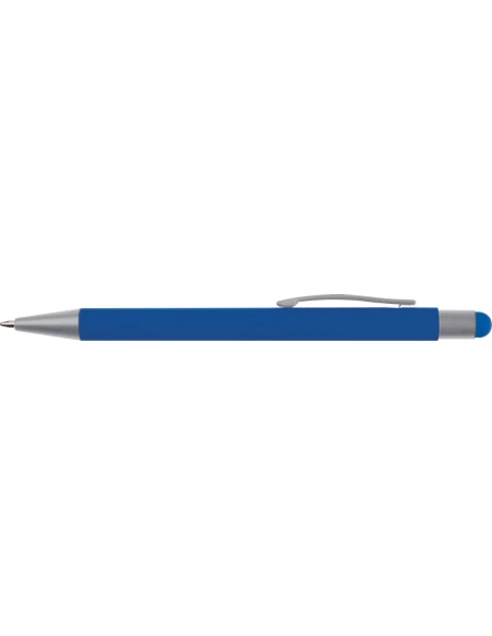 Długopis aluminiowy soft-touch RIO – niebieski