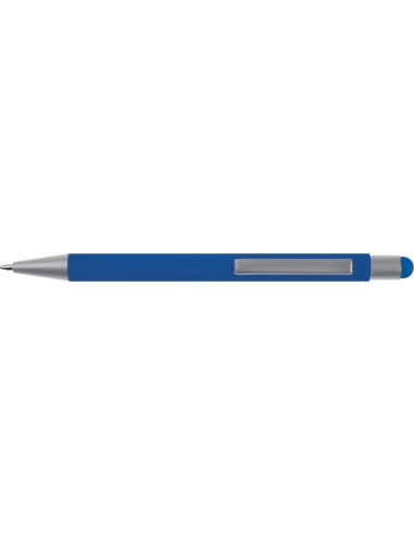 Długopis aluminiowy soft-touch RIO – niebieski