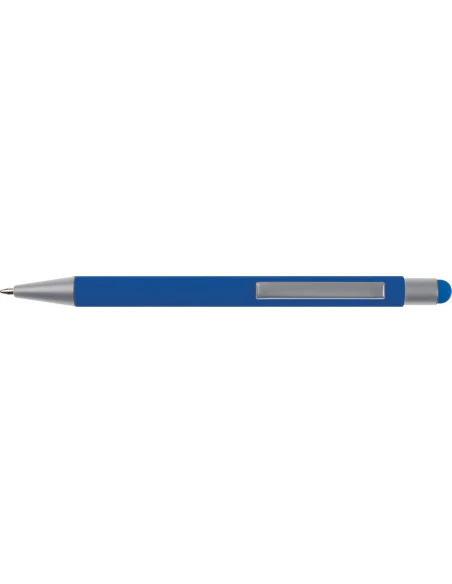 Długopis aluminiowy soft-touch RIO – niebieski
