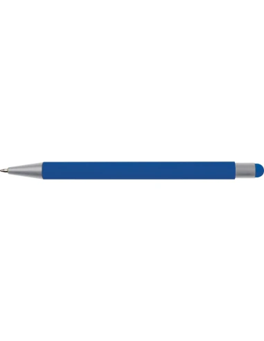 Długopis aluminiowy soft-touch RIO – niebieski