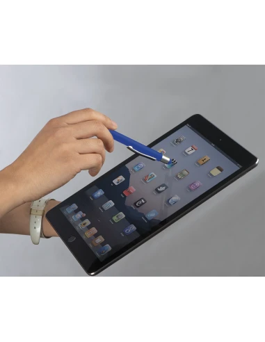 Długopis aluminiowy soft-touch RIO – niebieski