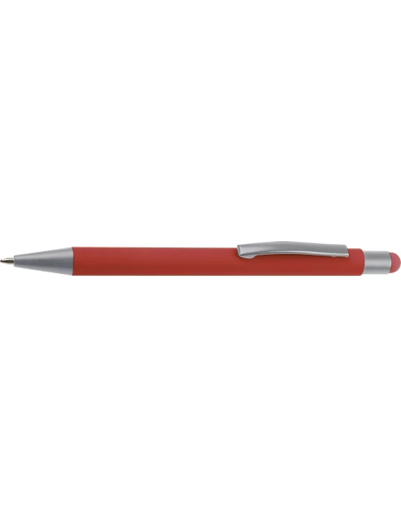 Długopis aluminiowy soft-touch RIO – czerwony