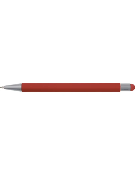 Długopis aluminiowy soft-touch RIO – czerwony