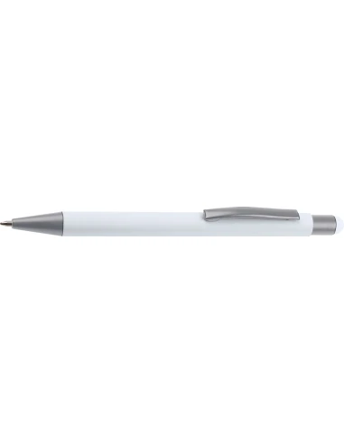 Długopis aluminiowy soft-touch RIO – biały