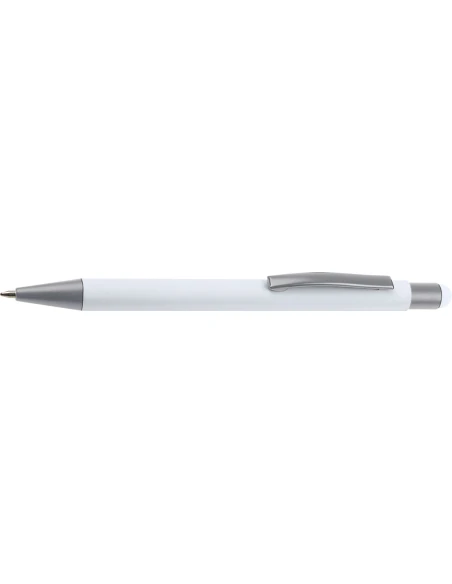 Długopis aluminiowy soft-touch RIO – biały