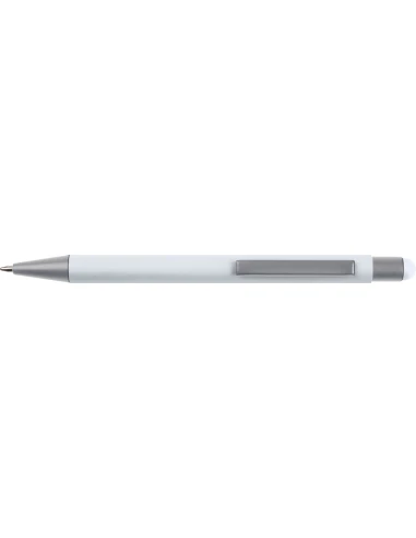 Długopis aluminiowy soft-touch RIO – biały