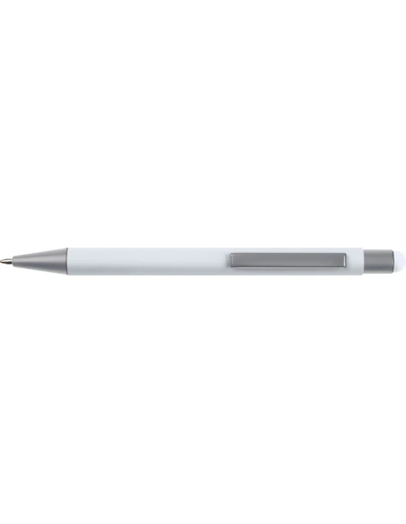 Długopis aluminiowy soft-touch RIO – biały