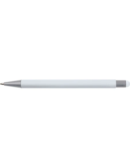 Długopis aluminiowy soft-touch RIO – biały