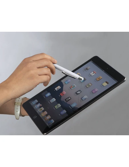 Długopis aluminiowy soft-touch RIO – biały