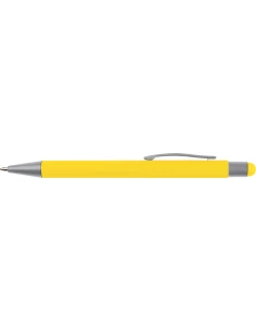 Długopis aluminiowy soft-touch RIO – żółty 2