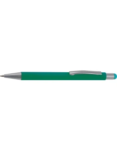 Długopis aluminiowy soft-touch RIO – zielony