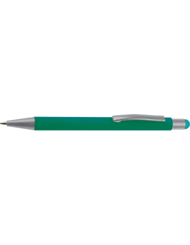 Długopis aluminiowy soft-touch RIO – zielony
