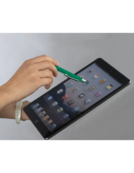 Długopis aluminiowy soft-touch RIO – zielony