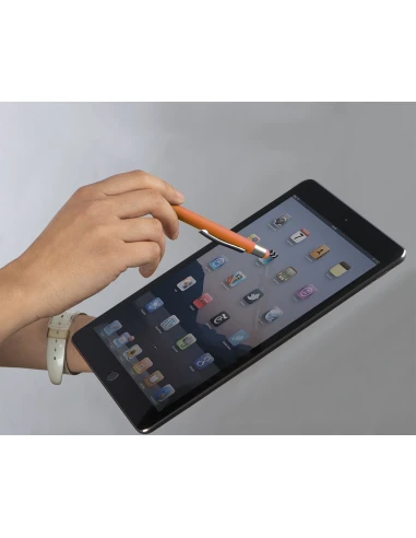 Długopis aluminiowy soft-touch RIO – pomarańczowy