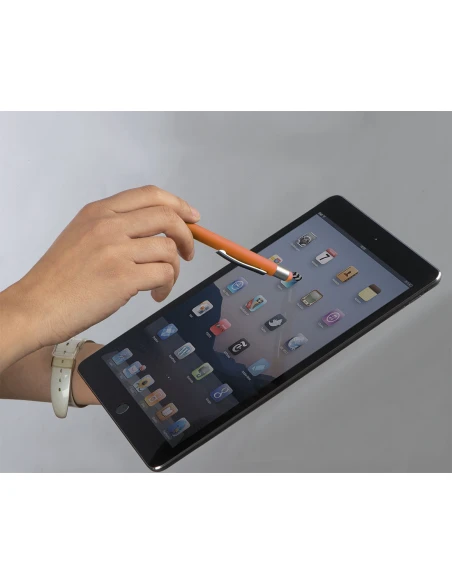 Długopis aluminiowy soft-touch RIO – pomarańczowy