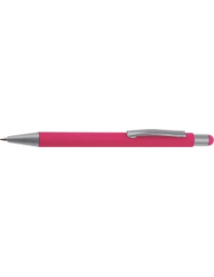 Długopis aluminiowy soft-touch RIO – różowy