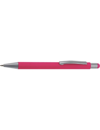Długopis aluminiowy soft-touch RIO – różowy