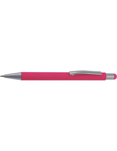 Długopis aluminiowy soft-touch RIO – różowy
