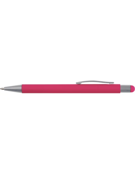 Długopis aluminiowy soft-touch RIO – różowy