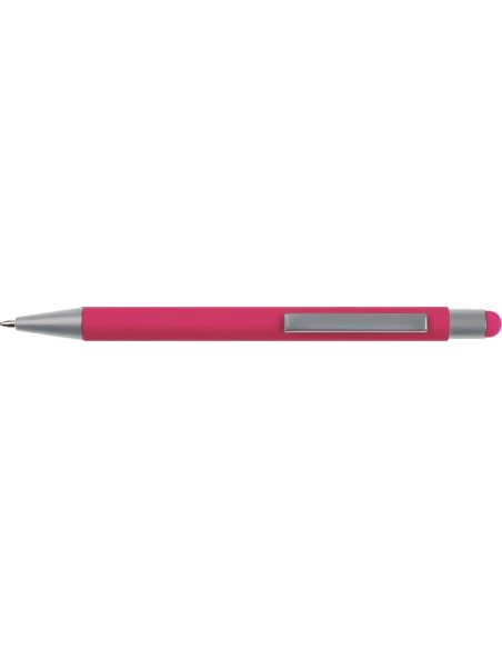 Długopis aluminiowy soft-touch RIO – różowy