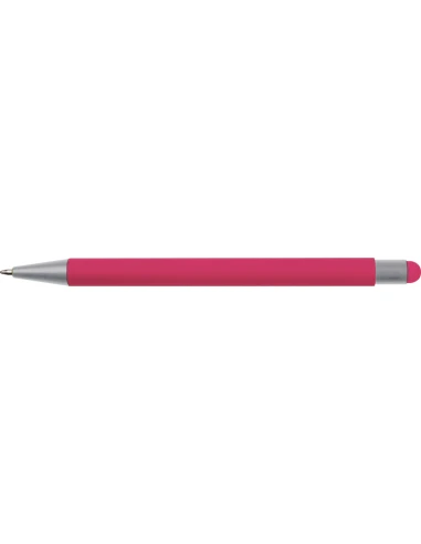 Długopis aluminiowy soft-touch RIO – różowy