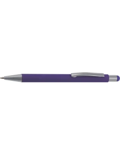 Długopis aluminiowy soft-touch RIO – fioletowy