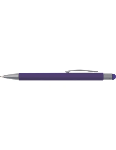 Długopis aluminiowy soft-touch RIO – fioletowy