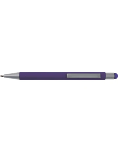 Długopis aluminiowy soft-touch RIO – fioletowy