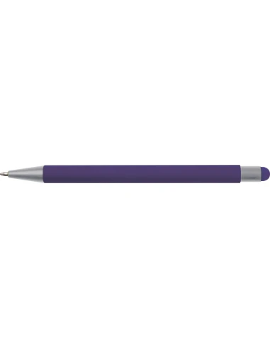 Długopis aluminiowy soft-touch RIO – fioletowy