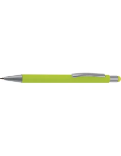 Długopis aluminiowy soft-touch RIO – jasnozielony