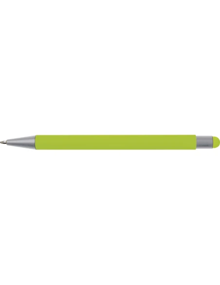 Długopis aluminiowy soft-touch RIO – jasnozielony