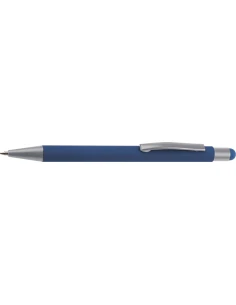 Długopis aluminiowy soft-touch RIO – granatowy