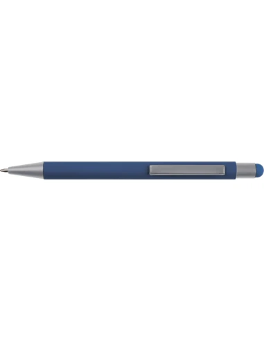 Długopis aluminiowy soft-touch RIO – granatowy