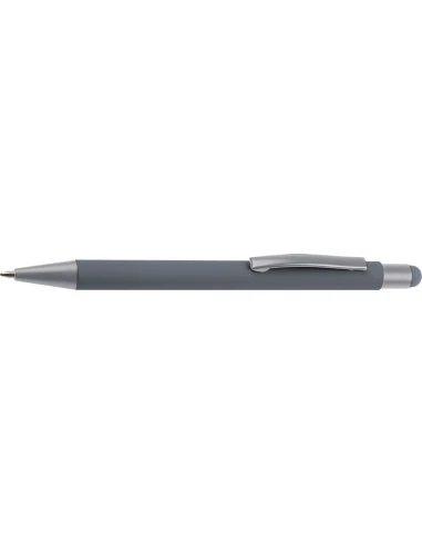 Długopis aluminiowy soft-touch RIO – ciemnoszary