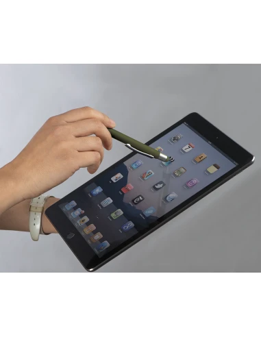 Długopis aluminiowy soft-touch RIO – ciemnozielony