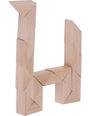 Drewniane puzzle ESTRELLA – beżowy