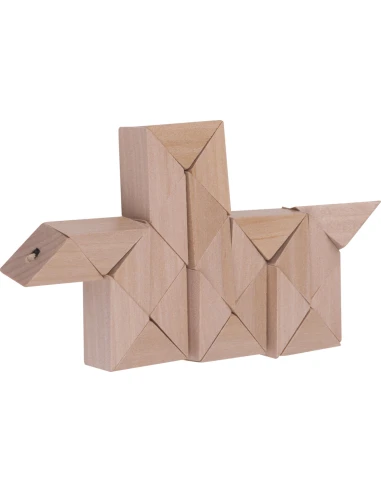 Drewniane puzzle ESTRELLA – beżowy
