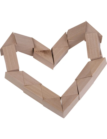 Drewniane puzzle ESTRELLA – beżowy