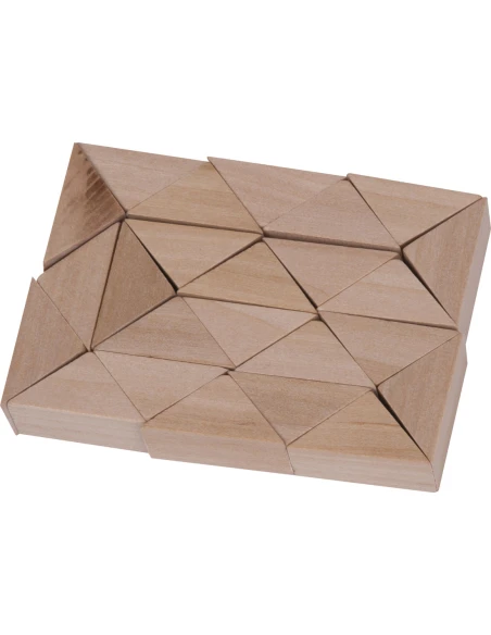 Drewniane puzzle ESTRELLA – beżowy