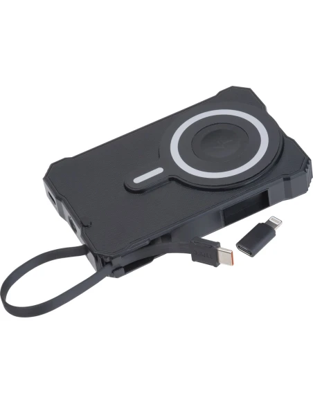 Power bank solarny 10 000 mAh BREDA – czarny