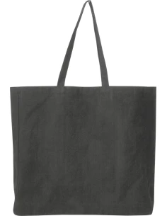 Torba bawełniana z recyklingu, z długimi uszami 320 g/m2 MANHATTAN – czarny 2