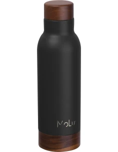 Butelka termiczna ze stalowa z recyklingu COTE D'AZUR MoLu 630 ml – czarny