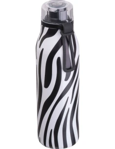 Butelka termiczna stalowa z recyklingu GRAND HAVEN MoLu 640 ml – czarny