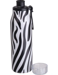 Butelka termiczna stalowa z recyklingu GRAND HAVEN MoLu 640 ml – czarny 2