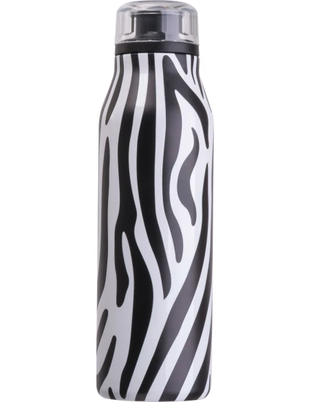 Butelka termiczna stalowa z recyklingu GRAND HAVEN MoLu 640 ml – czarny