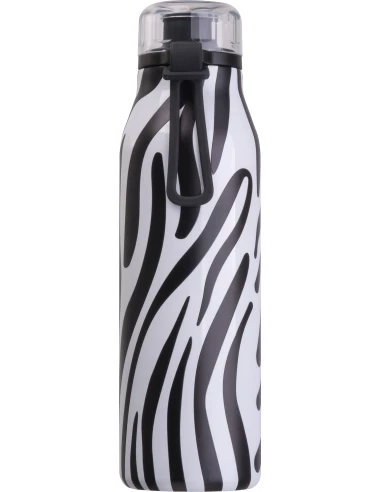 Butelka termiczna stalowa z recyklingu GRAND HAVEN MoLu 640 ml – czarny