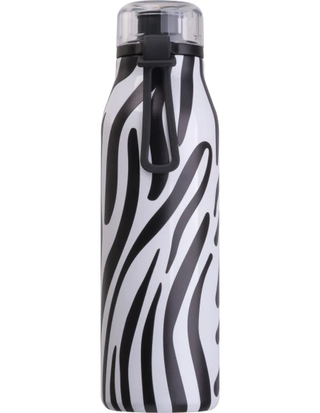 Butelka termiczna stalowa z recyklingu GRAND HAVEN MoLu 640 ml – czarny