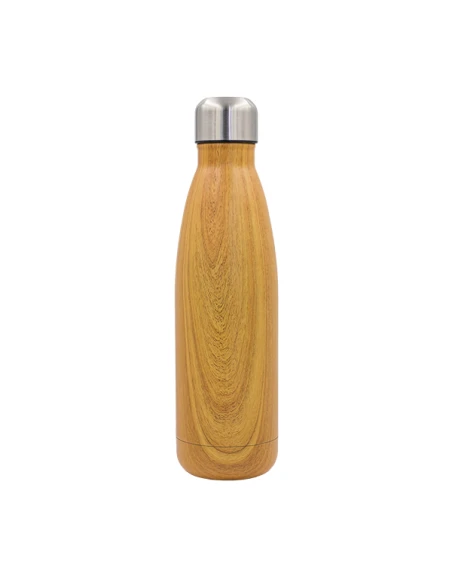 Butelka termiczna Woody 500 ml, brązowy