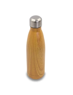 Butelka termiczna Woody 500 ml, brązowy 2