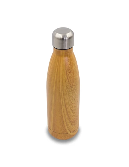 Butelka termiczna Woody 500 ml, brązowy